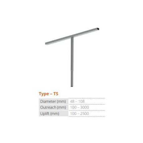 TECNOPALI Plieninės karštai cinkuotos gembės (prožektoriaus kronšteinas)