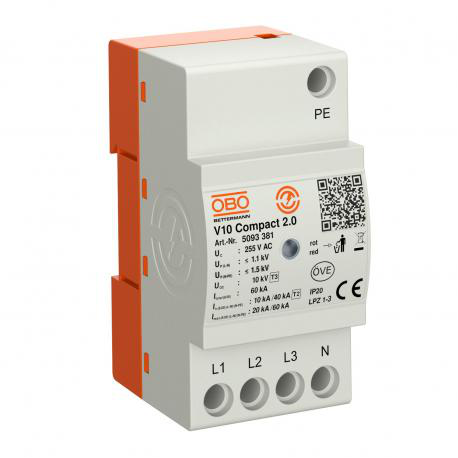 OBO BETTERMANN V10 Compact 2.0 viršįtampio ribotuvas