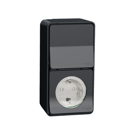 SCHNEIDER ELECTRIC Mureva virštinkinis kištukinis lizdas+jungiklis