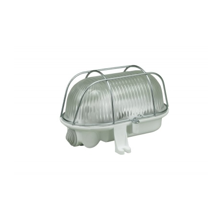 PAWBAL OWAL 60W E27 IP44 Šviestuvas su metalinėm grotelėm