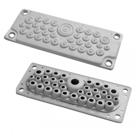 ELEKTRO-PLAST P-MB35 IP65 rectangular multi-entry seal