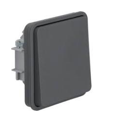 HAGER Berker W.1 IP55 Gray Matte Switch 30763505